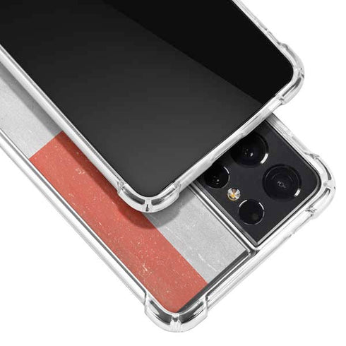 Dominican Republic Flag Faded Galaxy S21 Ultra 5G Clear Case